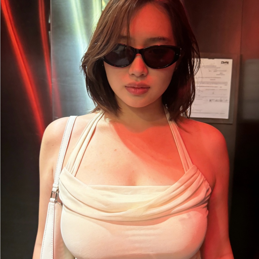 Oh Polly Strapless Cream Dress